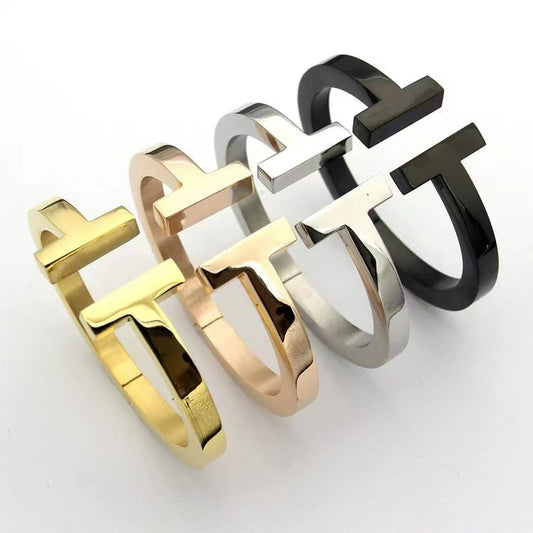 [Ornora Jewelry]T SQUARE OPEN BRACELET
