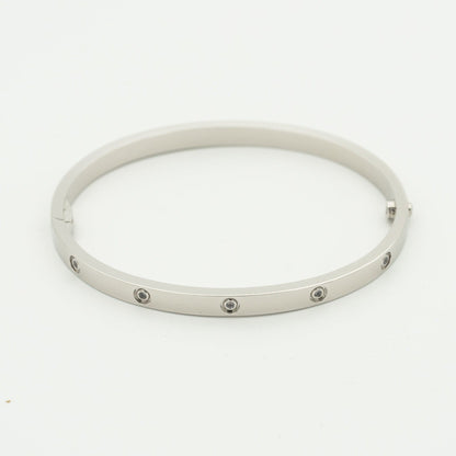 [OrnoraJewelry]LOVE BRACELET 3.65MM 10 DIAMONDS