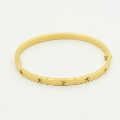 [OrnoraJewelry]LOVE BRACELET 3.65MM 10 DIAMONDS