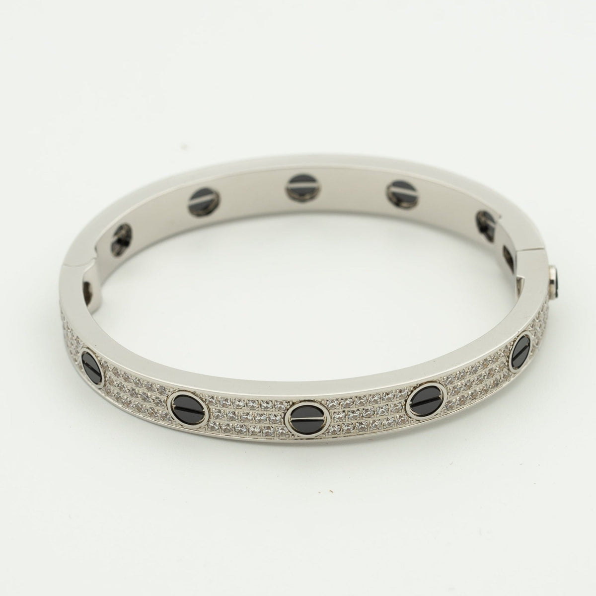 [OrnoraJewelry]LOVE BRACELET 6.1MM DIAMOND-PAVED CERAMIC