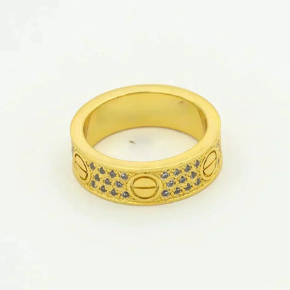 [OrnoraJewelry]LOVE RING 5.5MM DIAMONDS PAVED
