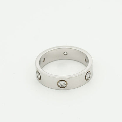 [OrnoraJewelry]LOVE RING 5.5MM 6 DIAMONDS SILVER