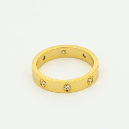 [OrnoraJewelry]LOVE RING 3.6MM 8 DIAMONDS