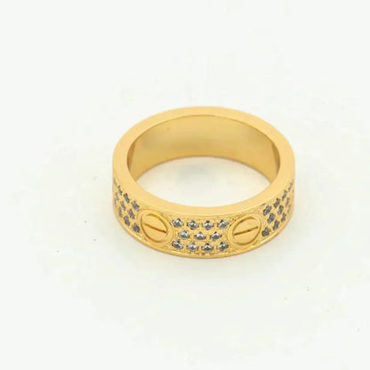 [OrnoraJewelry]LOVE RING 5.5MM DIAMONDS PAVED