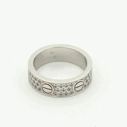 [OrnoraJewelry]LOVE RING 5.5MM DIAMONDS PAVED
