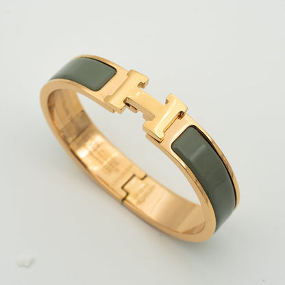 [OrnoraJewelry]H BRACELET BLUE GREEN 12MM