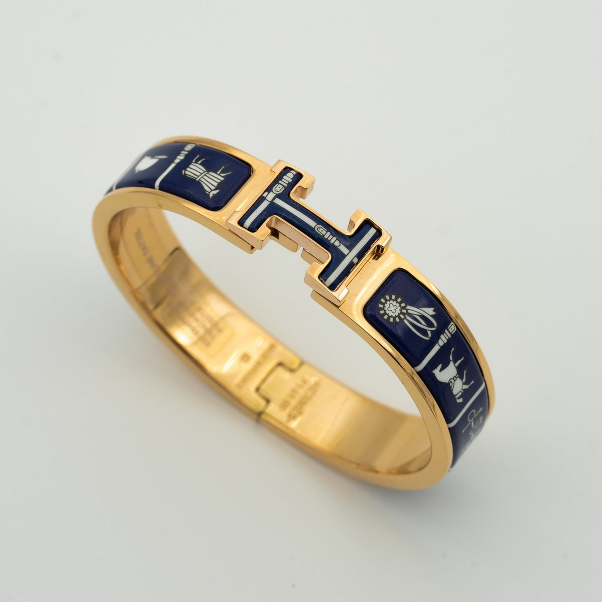 [OrnoraJewelry]H BRACELET BLUE CERAMIC