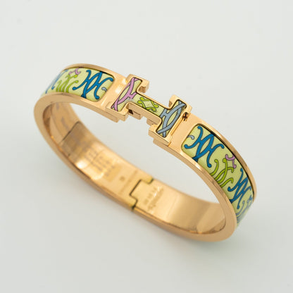 [OrnoraJewelry]H BRACELET BEIGE MULTICOLOR
