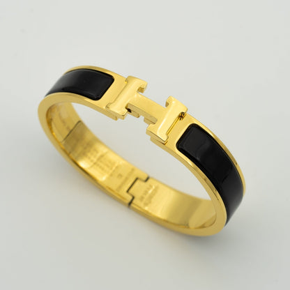 [OrnoraJewelry]H BLACK BRACELET
