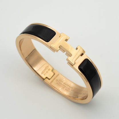 [OrnoraJewelry]H BLACK BRACELET