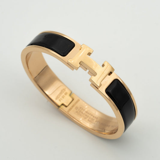[OrnoraJewelry]H BLACK BRACELET