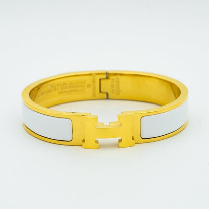 [OrnoraJewelry]H WHITE BRACELET