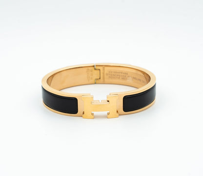 [OrnoraJewelry]H BLACK BRACELET
