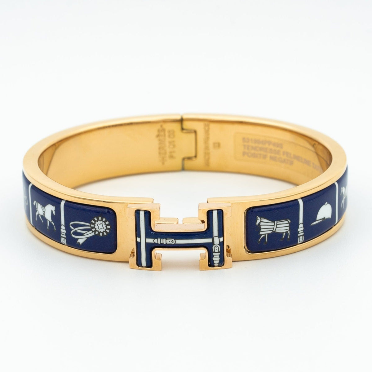 [OrnoraJewelry]H BRACELET BLUE CERAMIC