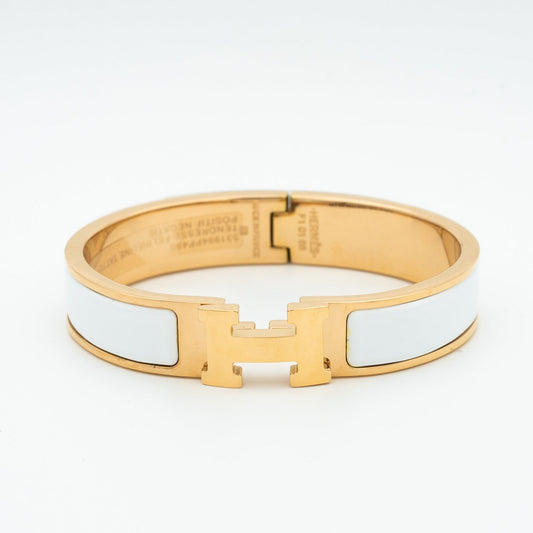 [OrnoraJewelry]H WHITE BRACELET