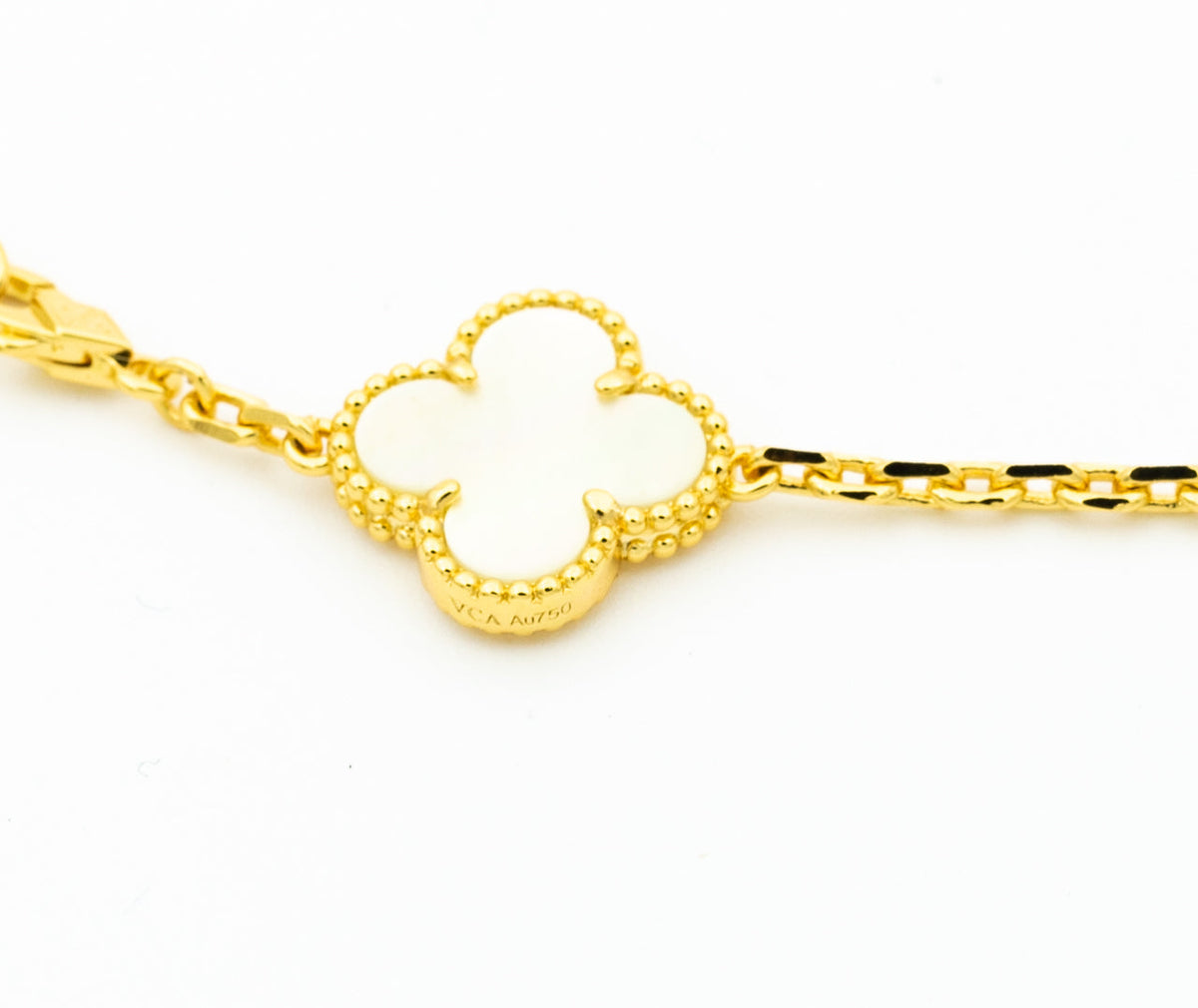 [OrnoraJewelry]CLOVER BRACELET 5 MOTIFS ONYX MOP