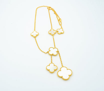 [OrnoraJewelry]CLOVER MOTHER OF PEARL NECKLACE 6 MOTIF