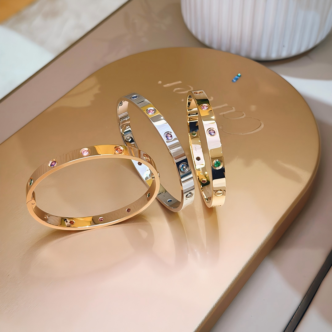 [OrnoraJewelry]2026 RAINBOW LOVE BRACELET 6.1MM  10 DIAMONDS