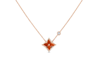 [OrnoraJewelry]OrnoraNECKLACE PINK GOLD 1 DIAMOND