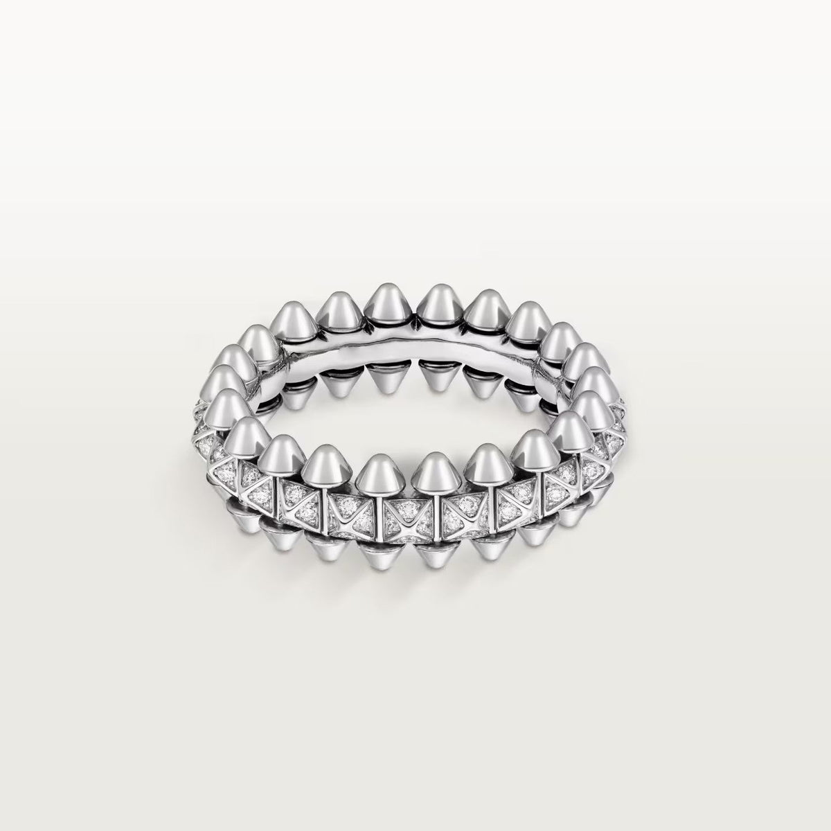 [OrnoraJewelry]CLASH 6.4MM SMALL FULL DIAMOND RING