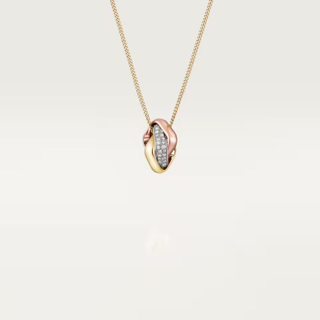 [OrnoraJewelry]TRINITY CUSHION NECKLACE COLLECTION