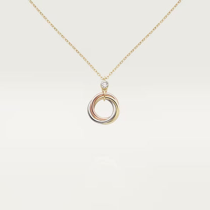 [OrnoraJewelry]TRINITY  NECKLACE 1 DIAMOND