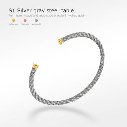 [OrnoraJewelry]FORCE SERIES BRACELET CABLES 50 CHOICES (DIY SELECTION)