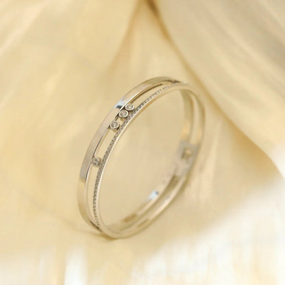 [OrnoraJewelry]Move Romane Diamond Bangle Bracelet