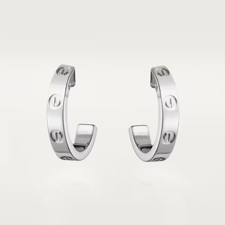 [OrnoraJewelry]LOVE EARRINGS 2.65 MM NO DIAMOND SMALL