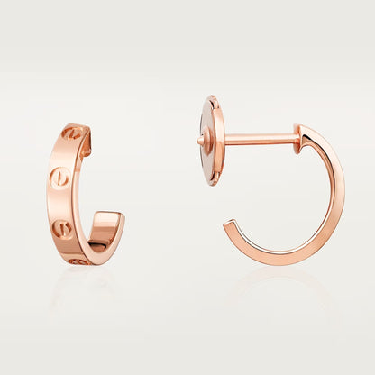 [OrnoraJewelry]LOVE EARRINGS 2.65 MM NO DIAMOND SMALL