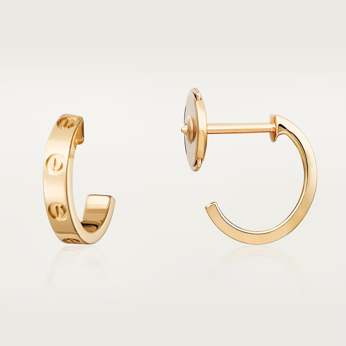 [OrnoraJewelry]LOVE EARRINGS 2.65 MM NO DIAMOND SMALL