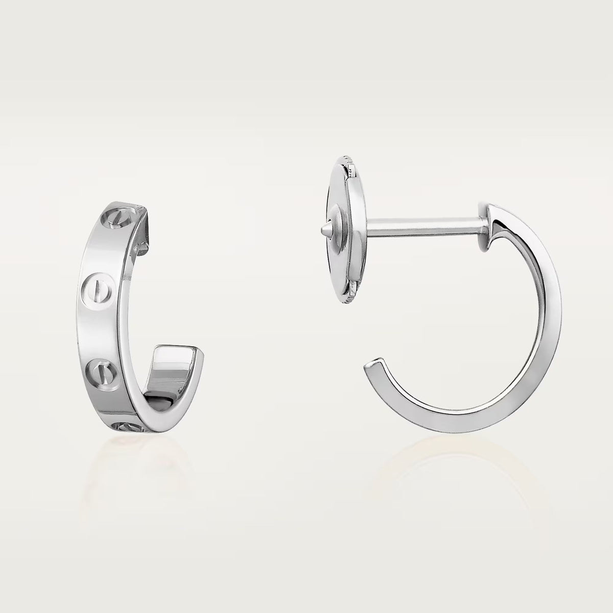 [OrnoraJewelry]LOVE EARRINGS 2.65 MM NO DIAMOND SMALL