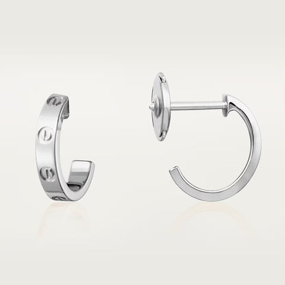 [OrnoraJewelry]LOVE EARRINGS 2.65 MM NO DIAMOND SMALL