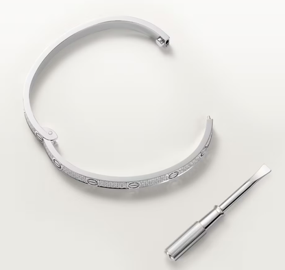 [OrnoraJewelry]NEW-LOVE-4.8MM-Width Diamond-Studded Bracelet