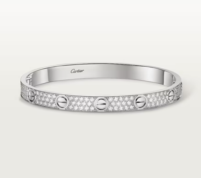 [OrnoraJewelry]NEW-LOVE-6.1MM-Width Diamond-Studded Bracelet