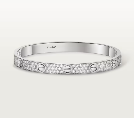 [OrnoraJewelry]NEW-LOVE-6.1MM-Width Diamond-Studded Bracelet