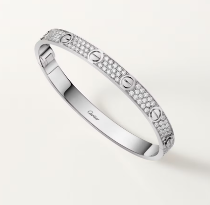 [OrnoraJewelry]NEW-LOVE-6.1MM-Width Diamond-Studded Bracelet