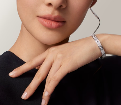 [OrnoraJewelry]NEW-LOVE-6.1MM-Width Diamond-Studded Bracelet