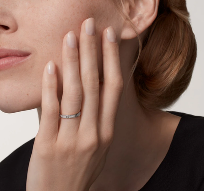 [OrnoraJewelry]LOVE RING 2.6mm-wide full-diamond ring silver