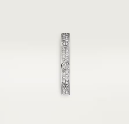[OrnoraJewelry]LOVE RING 2.6mm-wide full-diamond ring silver