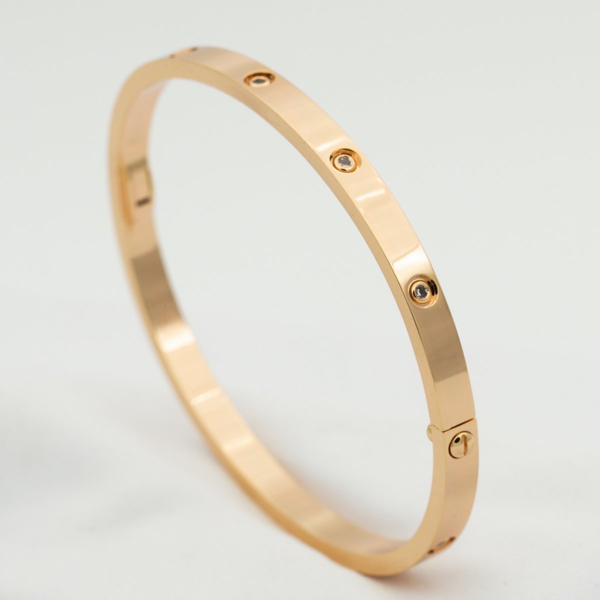 [OrnoraJewelry]LOVE BRACELET 3.65MM 10 DIAMONDS