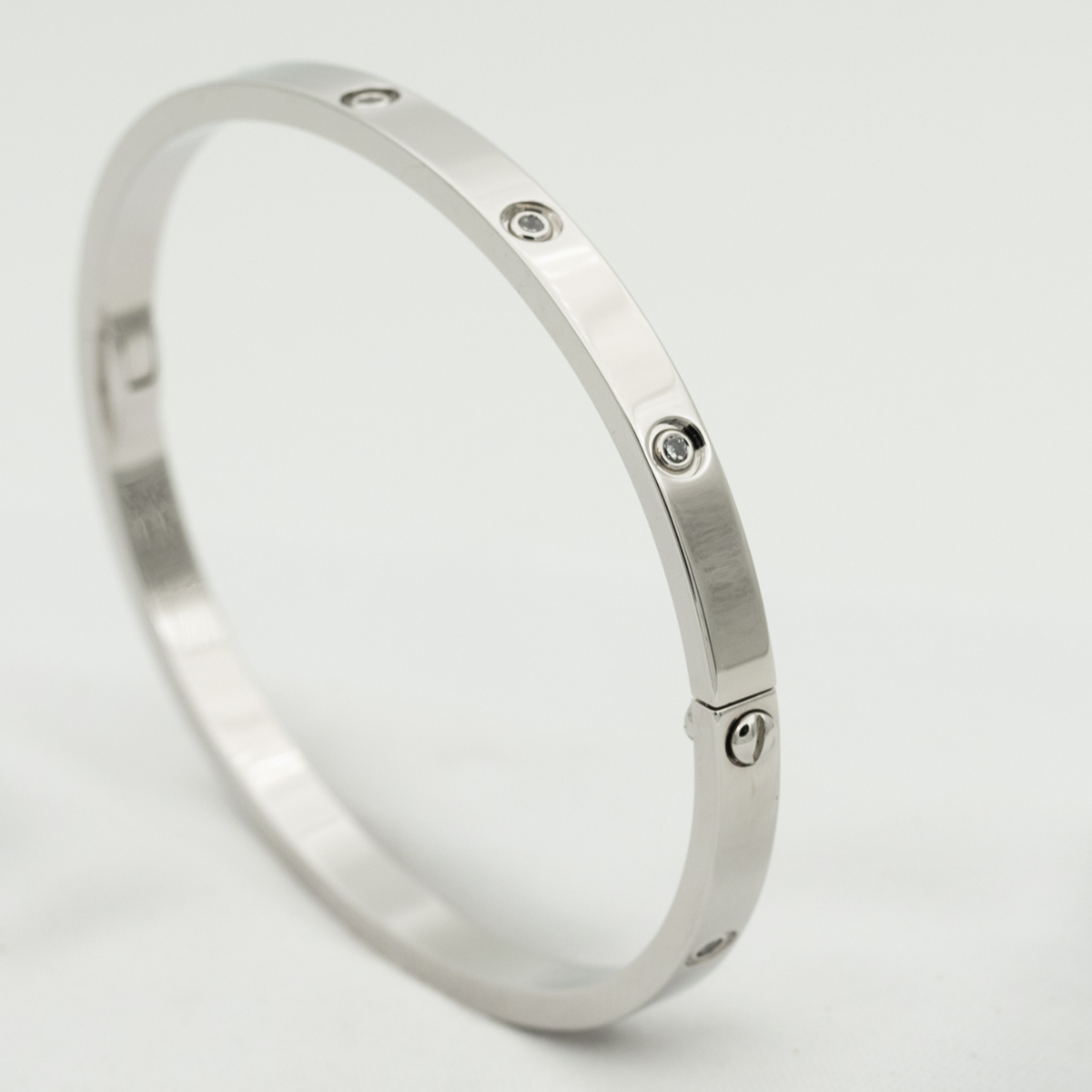 [OrnoraJewelry]LOVE BRACELET 3.65MM 10 DIAMONDS