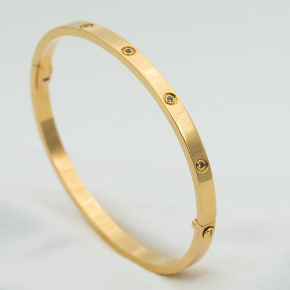 [OrnoraJewelry]LOVE BRACELET 3.65MM 10 DIAMONDS