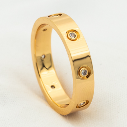 [OrnoraJewelry]LOVE RING 3.6MM 8 DIAMONDS