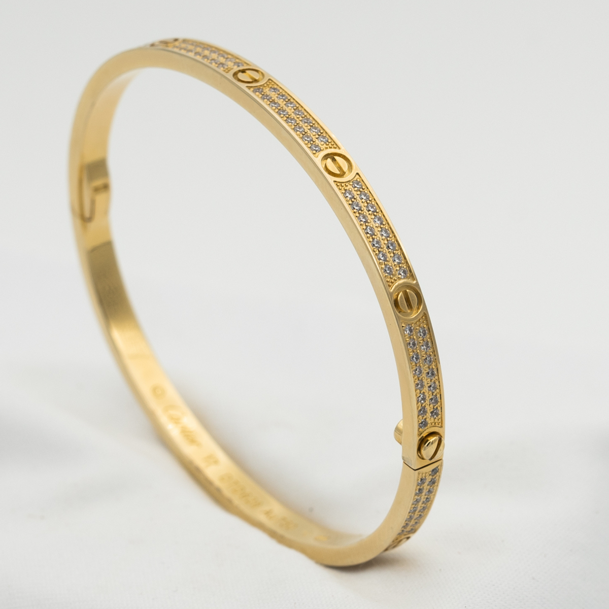 [OrnoraJewelry]LOVE BRACELET 3.65MM DIAMOND-PAVED