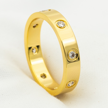 [OrnoraJewelry]LOVE RING 3.6MM 8 DIAMONDS