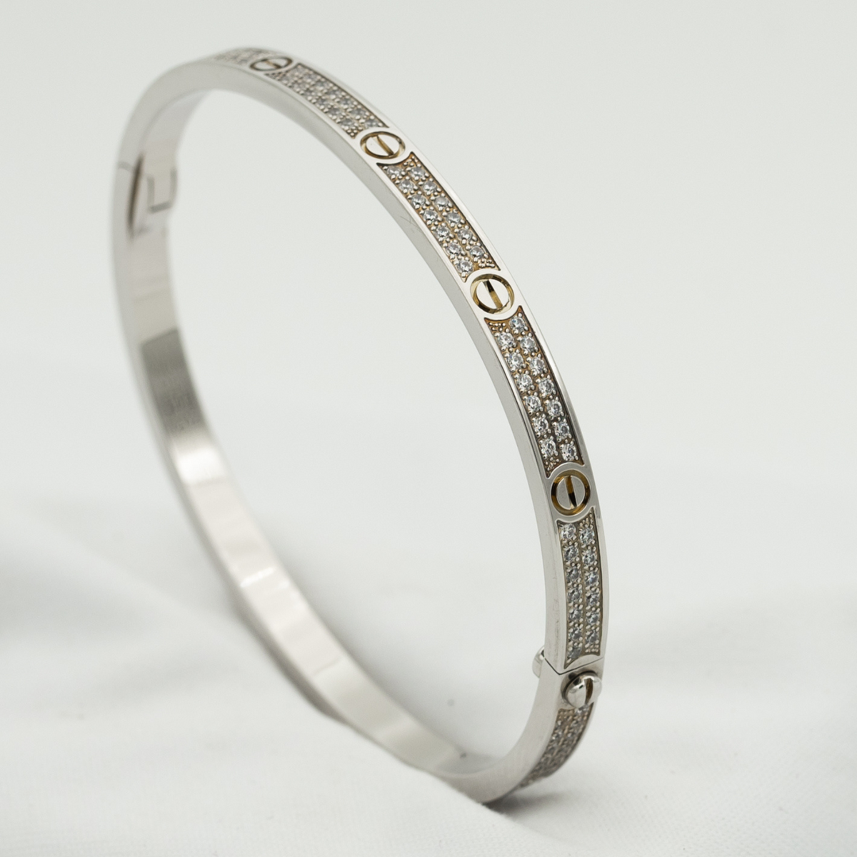[OrnoraJewelry]LOVE BRACELET 3.65MM DIAMOND-PAVED