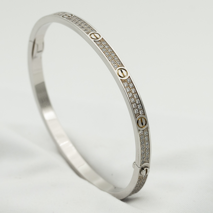 [OrnoraJewelry]LOVE BRACELET 3.65MM DIAMOND-PAVED