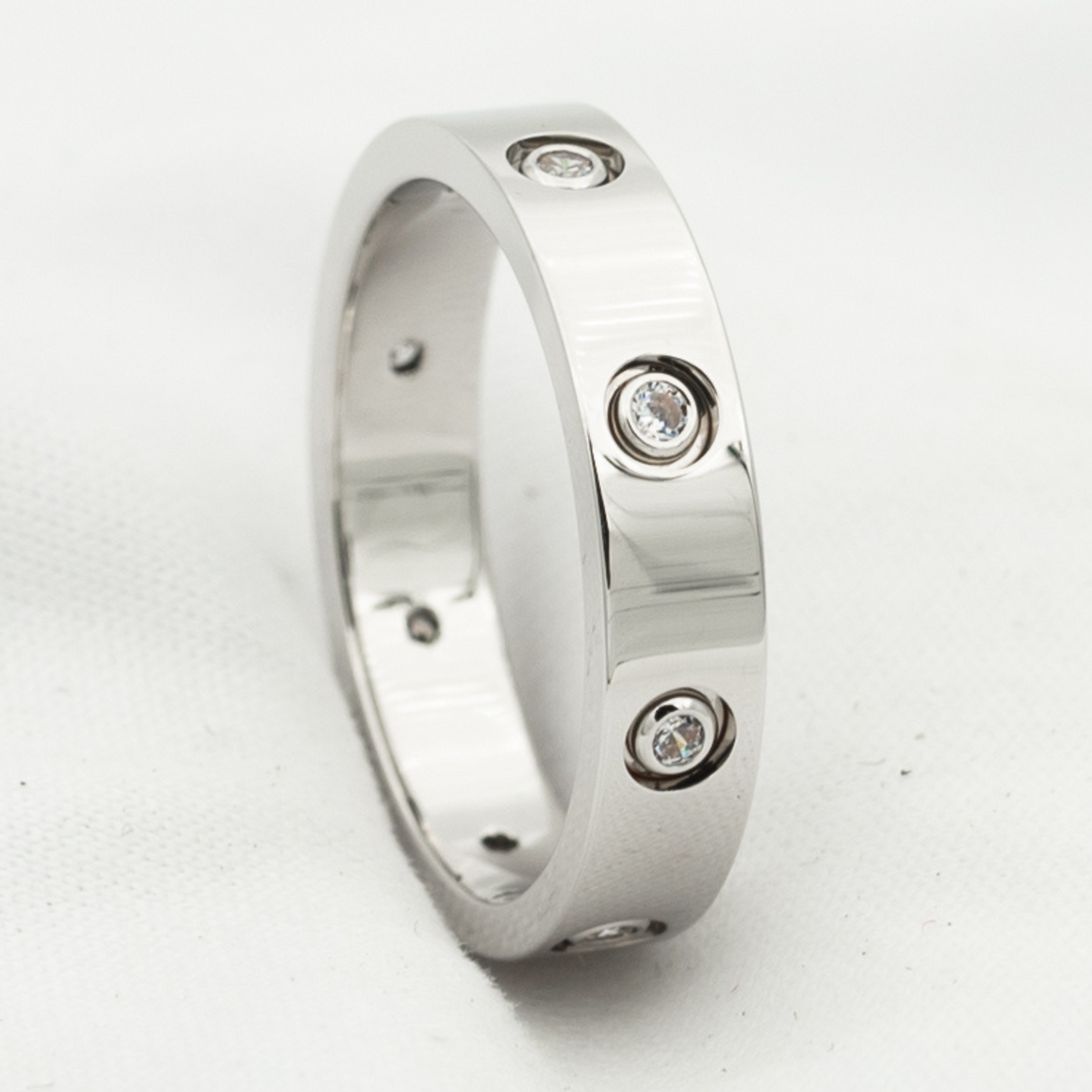 [OrnoraJewelry]LOVE RING 3.6MM 8 DIAMONDS