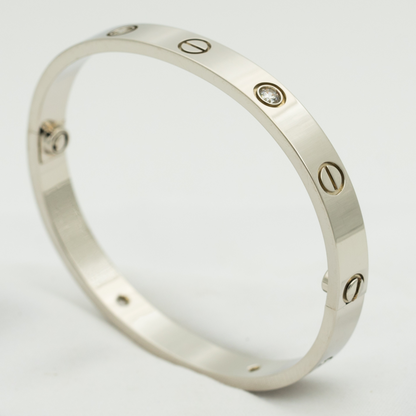 [OrnoraJewelry]LOVE BRACELET 6.1MM 4 DIAMONDS